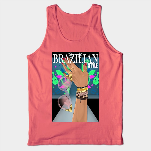 Brazilian, Fashion, Nail Polish, Woman, Gift Tank Top by Strohalm